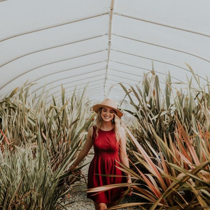 Kaveri Mehta, Lead Design Curator at Modern Lifestyle Harmony, reviewing corporate floral arrangements
